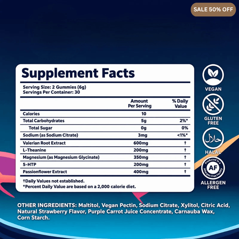 Glow-bites™ Natural Sleep Gummies