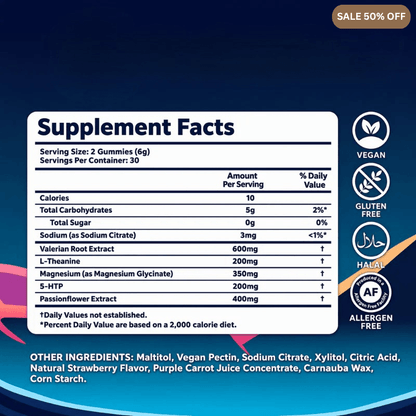 Glow-bites™ Natural Sleep Gummies