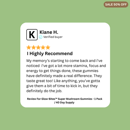 Glow-bites™ Super Mushroom Gummies